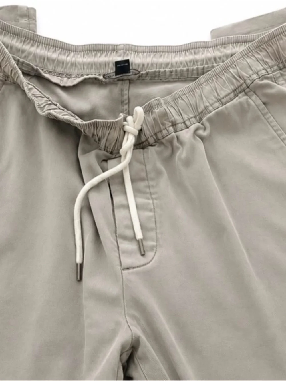 James Perse Men's Cargo Drawstring Pants - Light Taupe